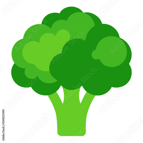Broccoli  vegetable vector perfect for healthy food, farm, eco, and organic-themed digital design projects.