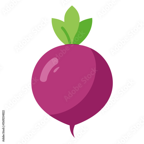 Turnip   vegetable vector perfect for healthy food, farm, eco, and organic-themed digital design projects.