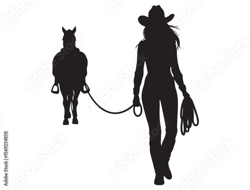 COWGIRL SILHOUETTE