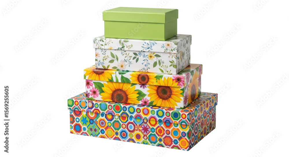 Obraz premium Isolated Stack of Gift Boxes
