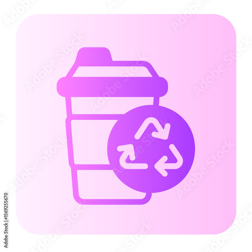 recyclable gradient icon