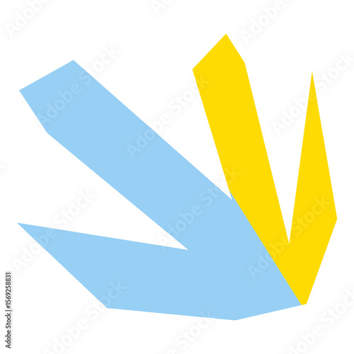 Free Download Abstract shape flat color. Angularity - GFXLoad