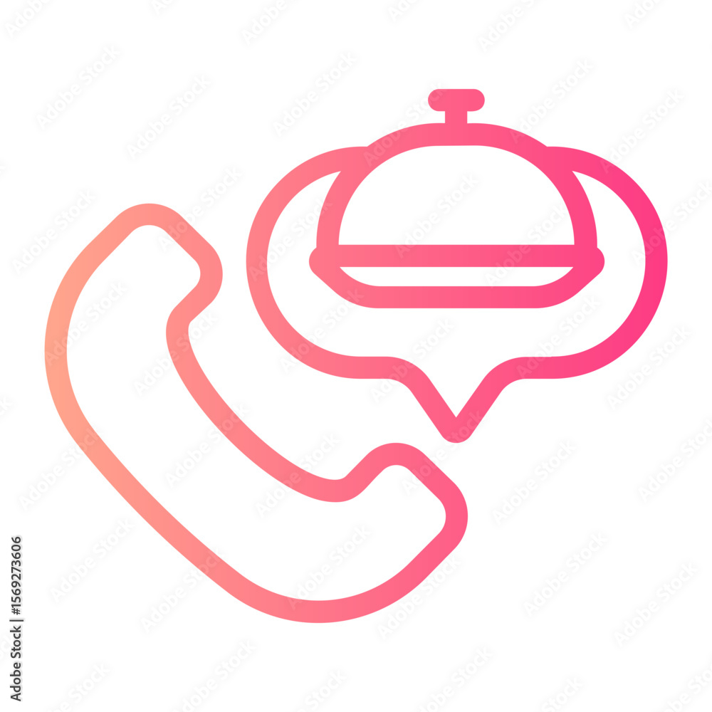 Obraz premium phone call gradient icon