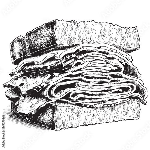 Montreal Smoked Meat black vector. Montreal Smoked Meat black  Vector bundle.  Montreal Smoked Meat black  vector, illustration, lineart 