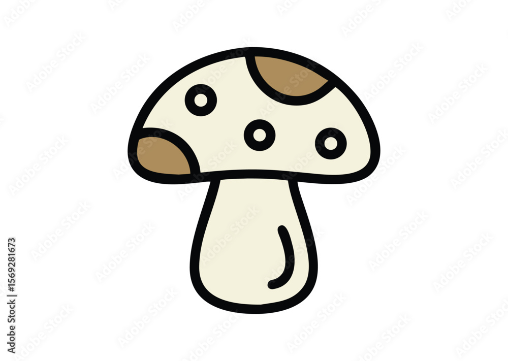 Mushroom Vector, Mushroom Icon Illustration Mushroom Vector, Mushroom Icon Illustration