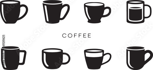 Wallpaper Mural Collection of Coffee Cup Illustrations Diverse Mug Designs for Your Projects Torontodigital.ca