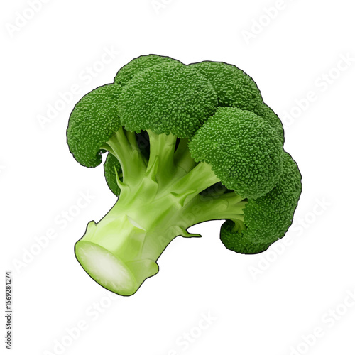 vector illustration of a fresh broccoli