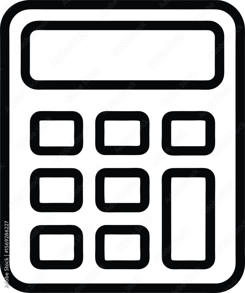Calculator Outline: Math Icon
Calculator Outline: Math Icon