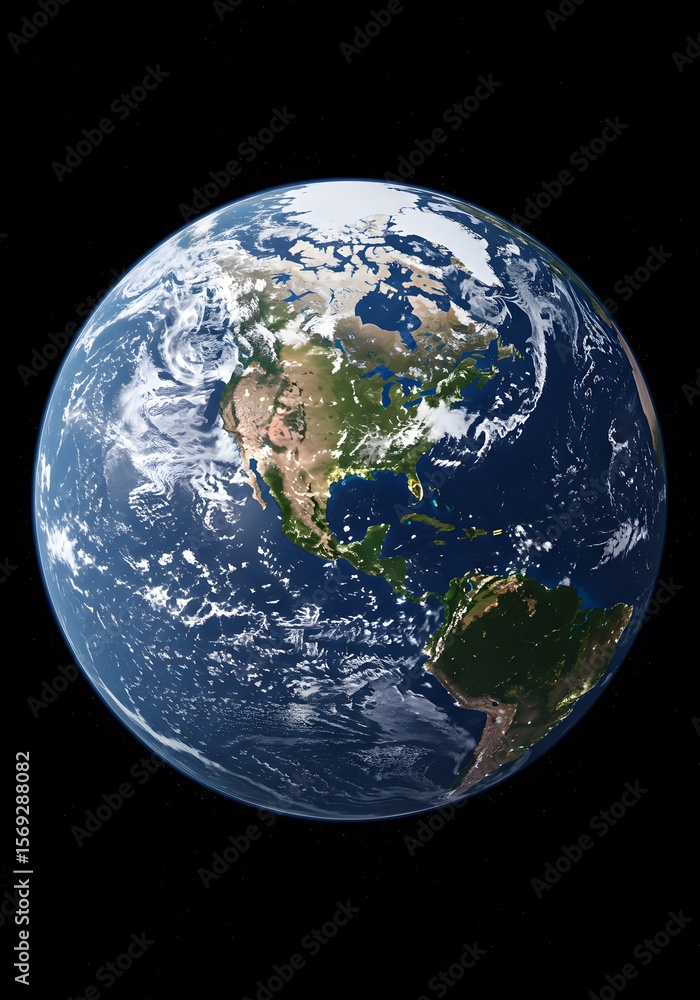 Fototapeta premium Earth View From Space