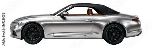 Two-door luxury convertible with a hardtop and leather interior