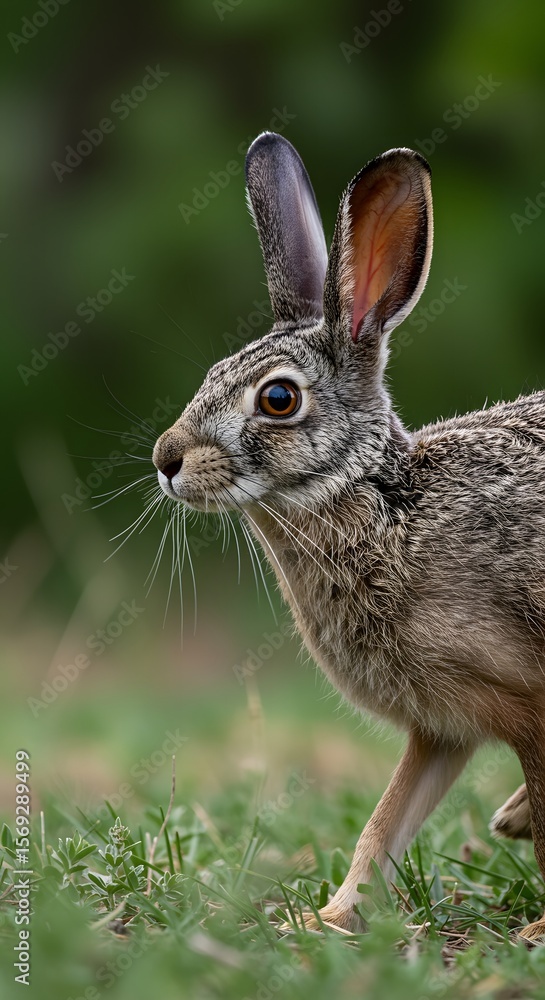 Fototapeta premium Hare in Green Field