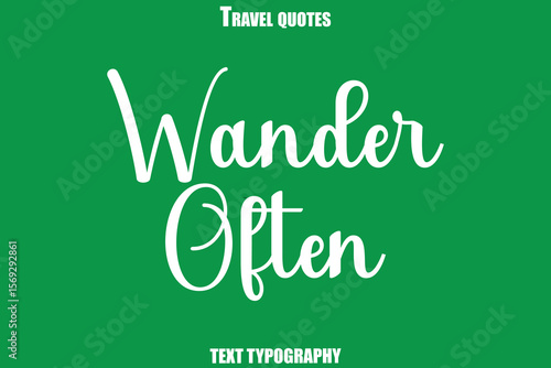 Text Typewriting Travel Quote