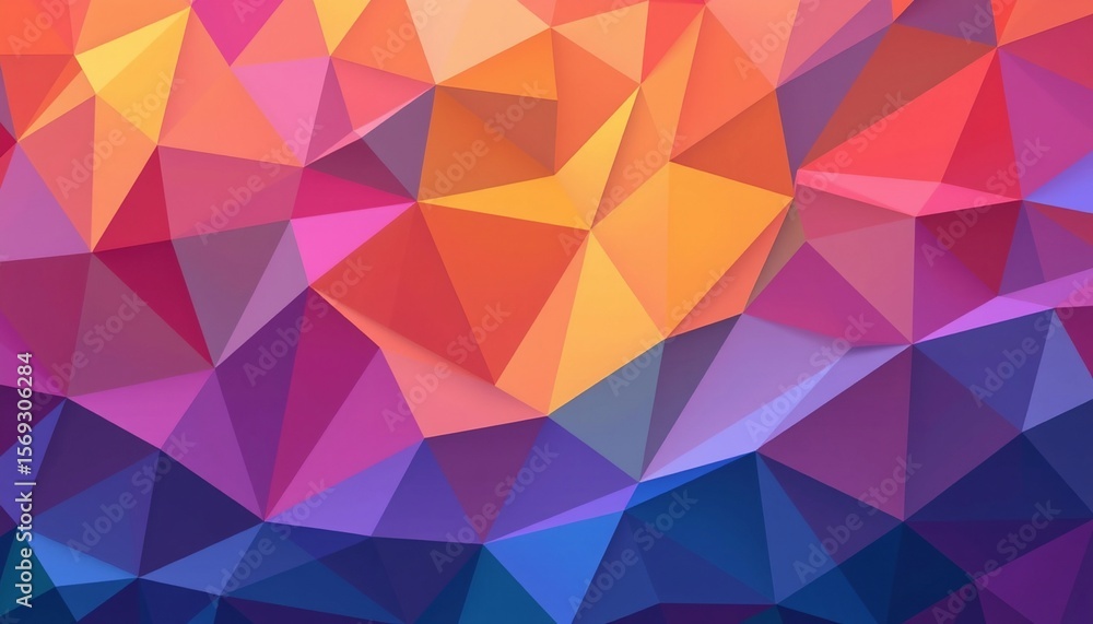 Fototapeta premium A set of low poly mosaic backgrounds that can be used for various purposes