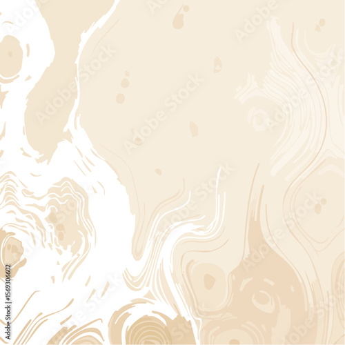 Abstract Swirls - Fluid Dynamics in Tan and Black