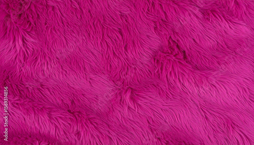 Fucsia Soft Fur Texture. Flat Surface. Background. Wallpaper.