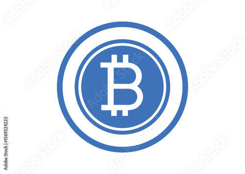 Bitcoin Vector, Bitcoin Icon Illustration
