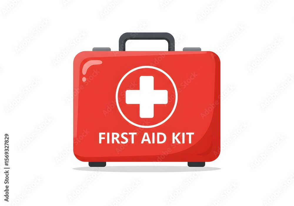 First aid kit illustration for healthcare and emergency preparedness First aid kit illustration for healthcare and emergency preparedness