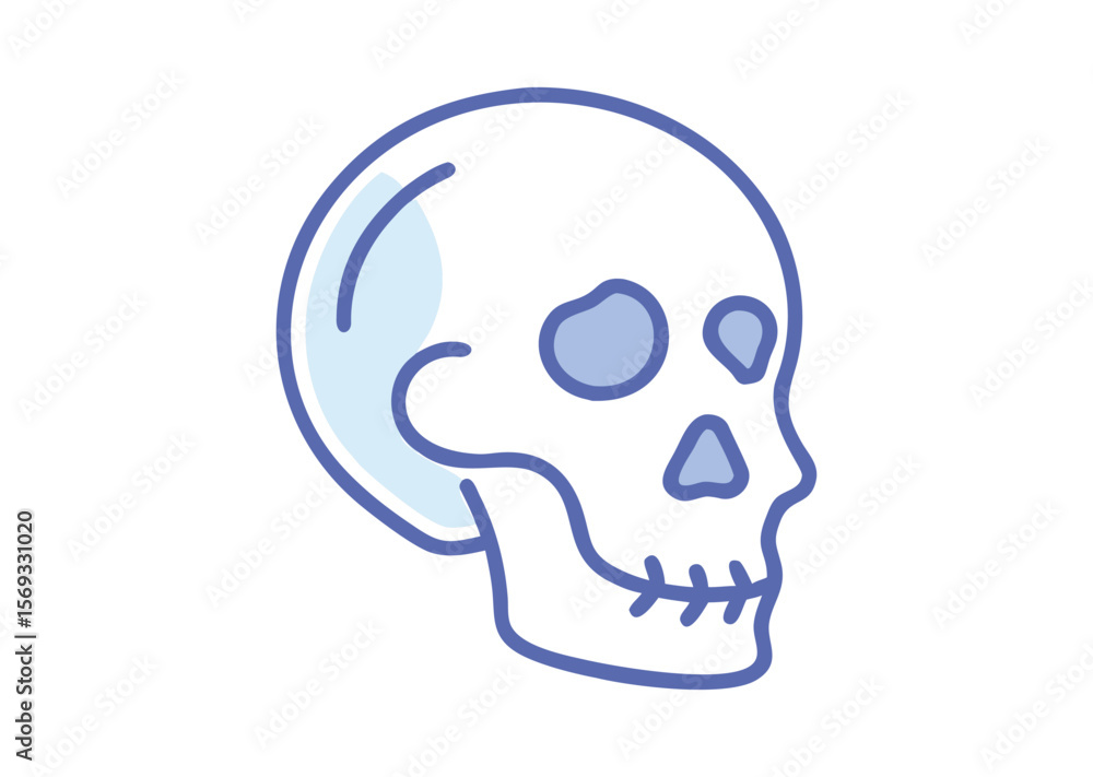 A human skull Vector, skull Icon Illustration A human skull Vector, skull Icon Illustration