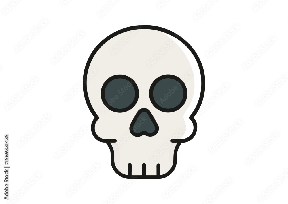 A human skull Vector, skull Icon Illustration A human skull Vector, skull Icon Illustration