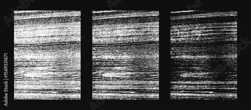 Glitch Texture Background Set for Distorted Noise Effect, Static Scratch Surface, Grainy Grunge Overlay, Signal Interference Pattern, Damaged Line Distortion Abstract Vector Illustration