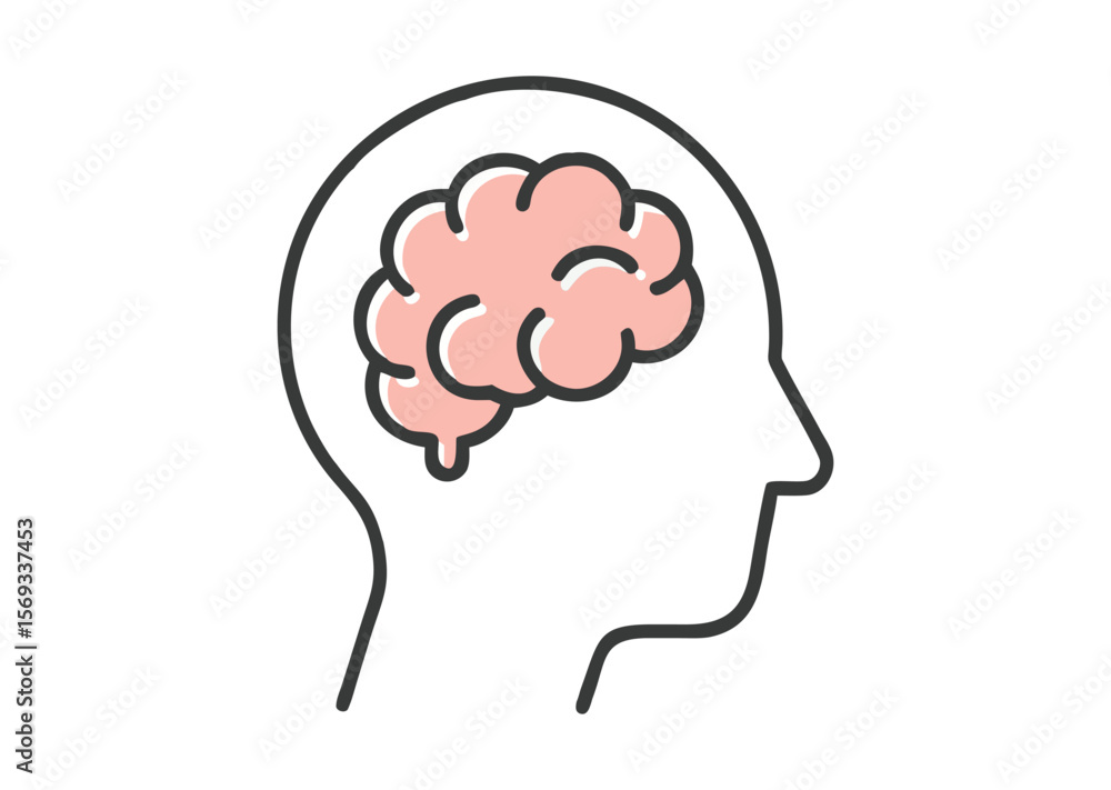 Brain Vector, Brain Icon Illustration Brain Vector, Brain Icon Illustration