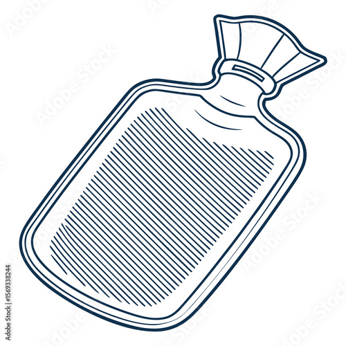 illustration of a hot water bag
