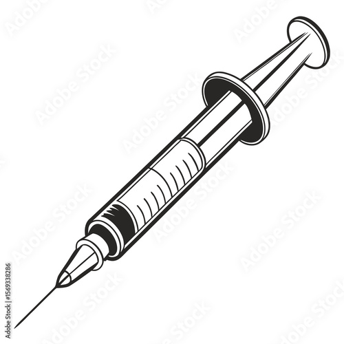 syringe isolated on white