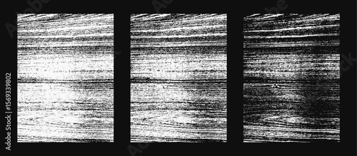 Glitch Texture Background Set for Distorted Noise Effect, Static Scratch Surface, Grainy Grunge Overlay, Signal Interference Pattern, Damaged Line Distortion Abstract Vector Illustration