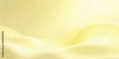 Abstract golden wave background with smooth yellow curves and flowing gradient texture for modern design