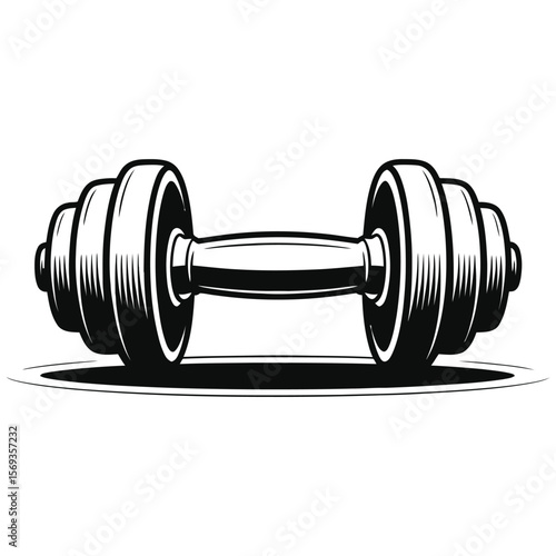 dumbbell isolated on white background
