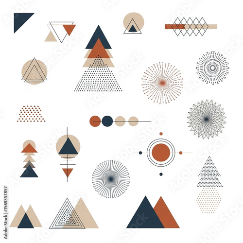 Geometric Shapes Abstract Design Elements for Modern Projects