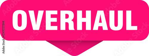 overhaul sticker. overhaul sign on transparent background