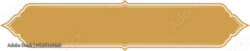 Luxury Gold Premium Label. Golden Name Plate Element