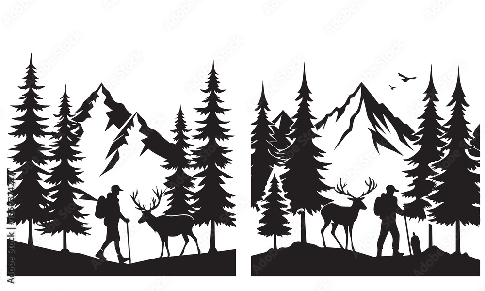 Naklejka premium Outdoors icon vector