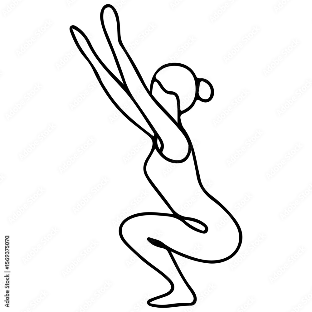 Fototapeta premium black silhouette of a woman