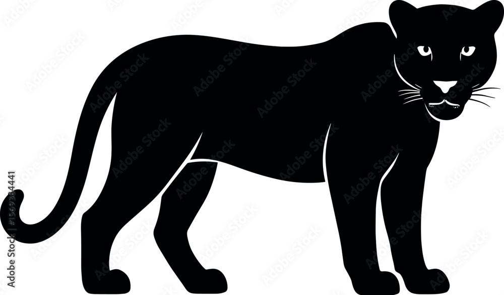 Obraz premium Panther vector silhouette design