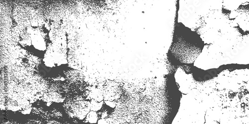 Raw concrete texture with peeling paint and distressed surface. Urban or industrial concrete overlay with wall grunge decay effects. Background for poster design. 