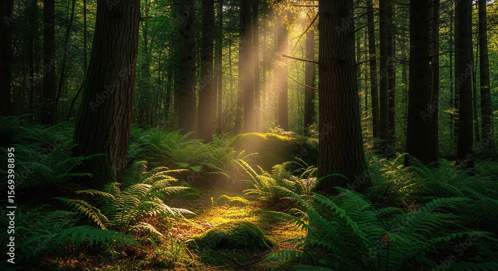 Fototapeta premium forest in the morning