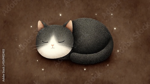 Sleepy kitten snuggly curl