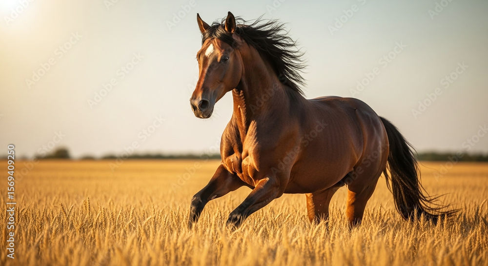 Obraz premium horse in the field