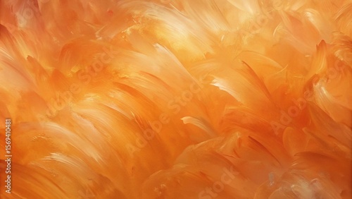 Abstract pale orange oil paint brushstrokes texture pattern painting wallpaper background
