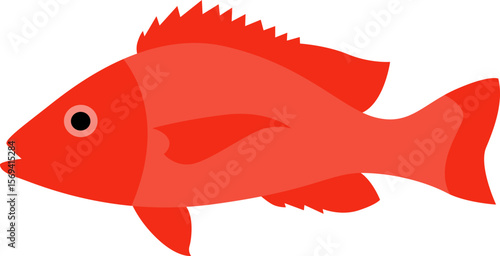 Sea Fish Cartoon Style
