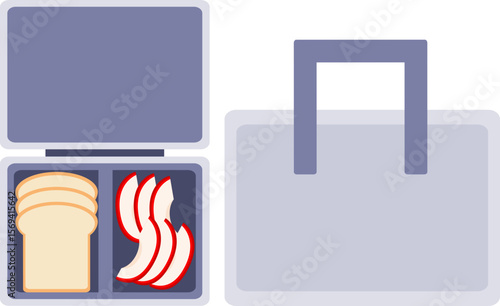 Illustration of an Insulated Thermos Container

