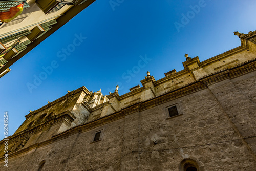 Granada, Spain, European Union, street view from the Spanish city where beautiful Alhambra palace could be visited. Tourist destination