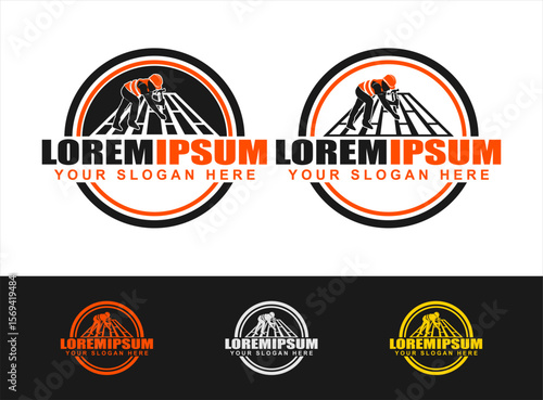 roofer repair and maintenance service logo design vector illustration isolated on background