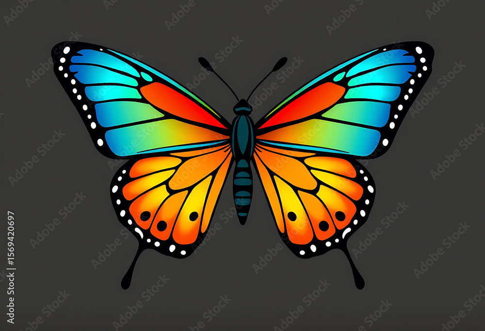 Naklejka premium Spectrum Butterfly
