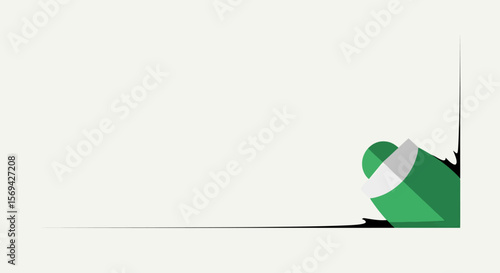 Crashing Through: A Dynamic Graphic Design Element