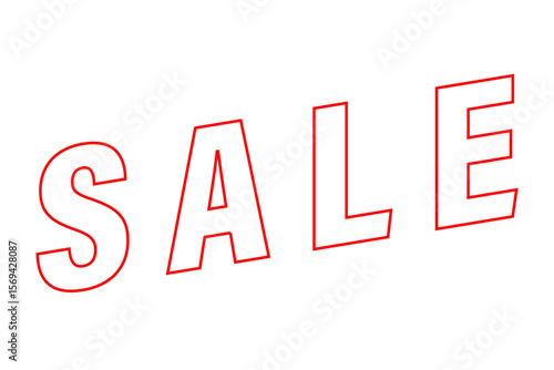 SALE - 「SALE（セール）」の文字の、よく目立つロゴマーク
