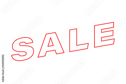 SALE - 「SALE（セール）」の文字の、よく目立つロゴマーク
