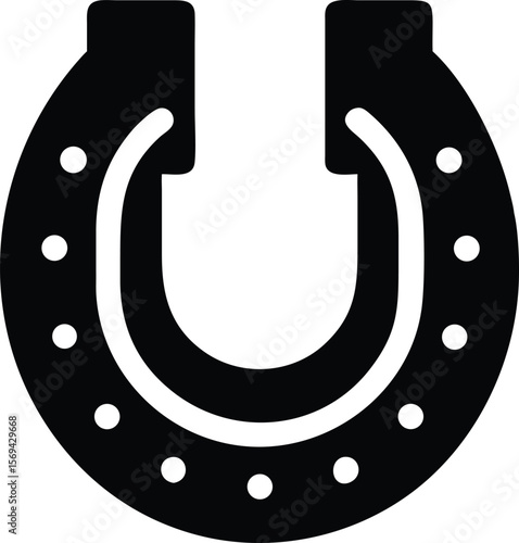 Horseshoe icon on white background